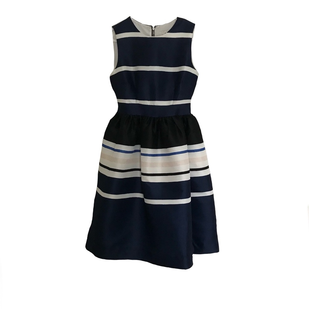 NWT Kate Spade Dress| Kate Spade Holiday Stripe Dress | Size:00 | Navy B…